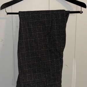 Black and Gray Plaid Pants